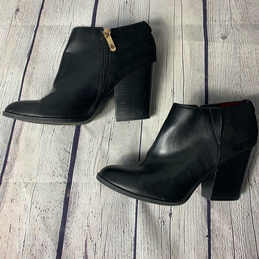 Tommy Hilfiger Classic Black Booties